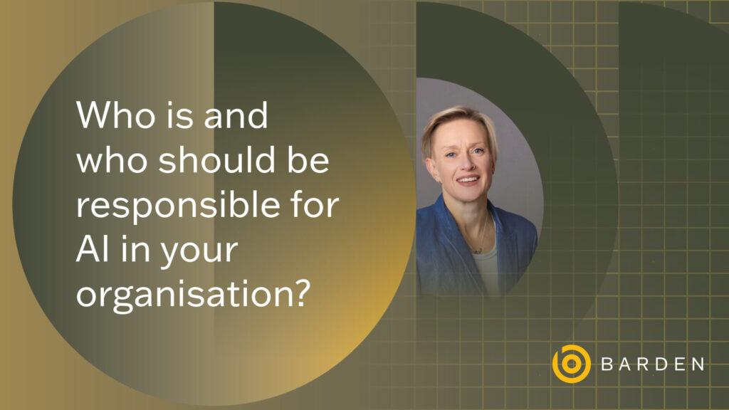 Who is and who should be responsible for AI in your organisation?