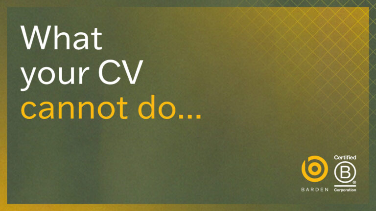 What your CV cannot do text